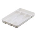 thumbnail image 1 of Small Cutlery Tray Kitchen Spoon forks Cutlery Separation Finishing Rack 4 Compartments Utensil Storage Box Drawer Organizer 6.9*10.6inch, 1 of 9