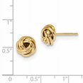 thumbnail image 2 of 14K Yellow Gold Polished Love Knot Post Earrings, 2 of 2