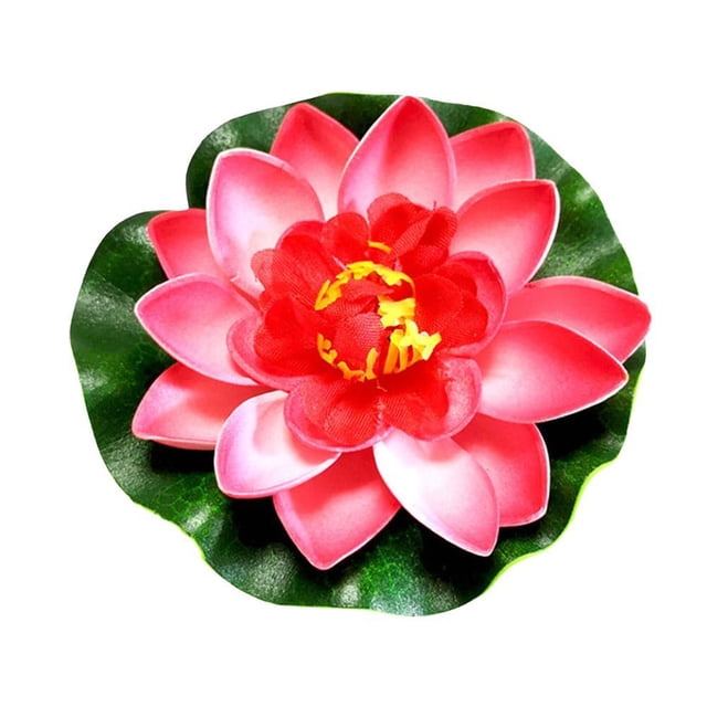 1x Artificial Fake LotusLeaf Water Lily Floating Leaves Garden Pool Decor F5I3