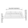 thumbnail image 3 of Heat Imitation Porcelain Compartment Fast Food Trays Specifically Designed For School And Unit Canteens Commercial Grade Tableware round Place Mats round Small Kitchen Table Set for 4 Plate Mat Set 4, 3 of 4