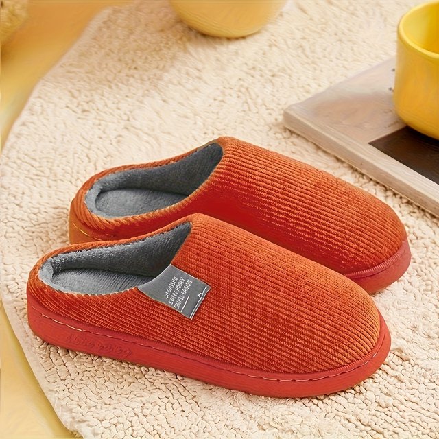 CHUANK Pantoufles de Maison avec Brosse Verticale Pantoufles Chaudes