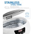 thumbnail image 3 of Fosmon Professional Ultrasonic Cleaner, Jewelry Polisher with Digital Timer (18 Preset Cycle, 600ML Stainless Steel Tank) for Eye Glasses, Watches, Earrings, Ring, Necklaces, Coins, Razors, Dentures, 3 of 7