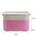 thumbnail image 3 of Sundries Storage Basket Foldable Cotton Linen Box For Home Bedroom Houseroom, 3 of 3