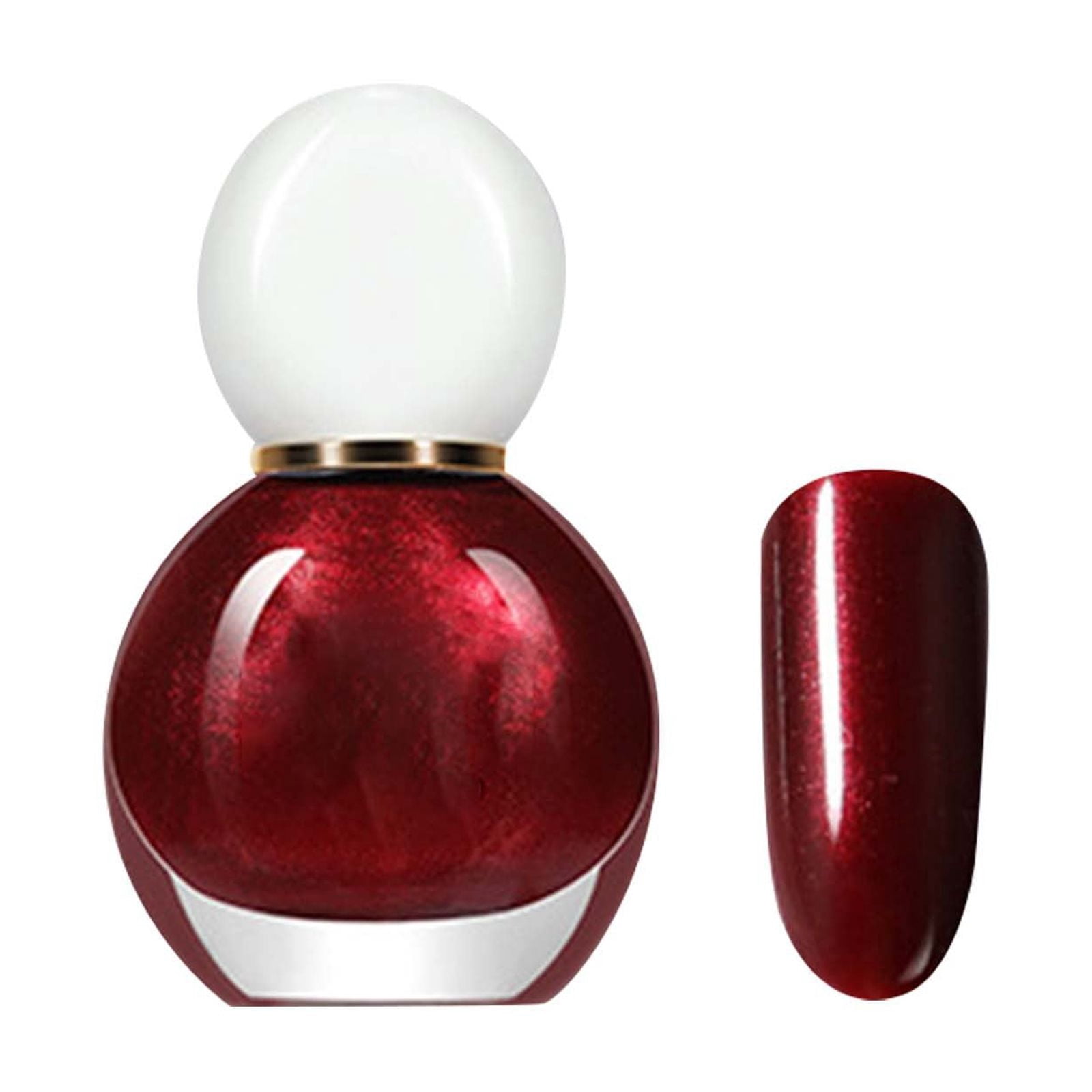 Nail Polish Long Lasting No Bake Quick Drying Nail Polish (Wine Red 12ML)