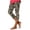 Black, variant on lcziwo Women's Plus Size Soft Floral Capri Leggings, Multicolor, High Waisted, Tummy Control, Casual, Yoga, 2024 Summer