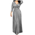 thumbnail image 1 of Ketyyh-chn99 Robe pour Femmes Robe de Mariée Fête Robes Dos Nu pour Femmes Robes de Soirée Robe Longue Argent,TG, 1 of 5