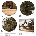 thumbnail image 3 of Designart tree pine framed wall art decor, Tree Pine framed wall Art, Pine Tree Rustic beauty , Green Large Traditional Gold framed wall art, 32x16 inches Gold Frame, 3 of 5