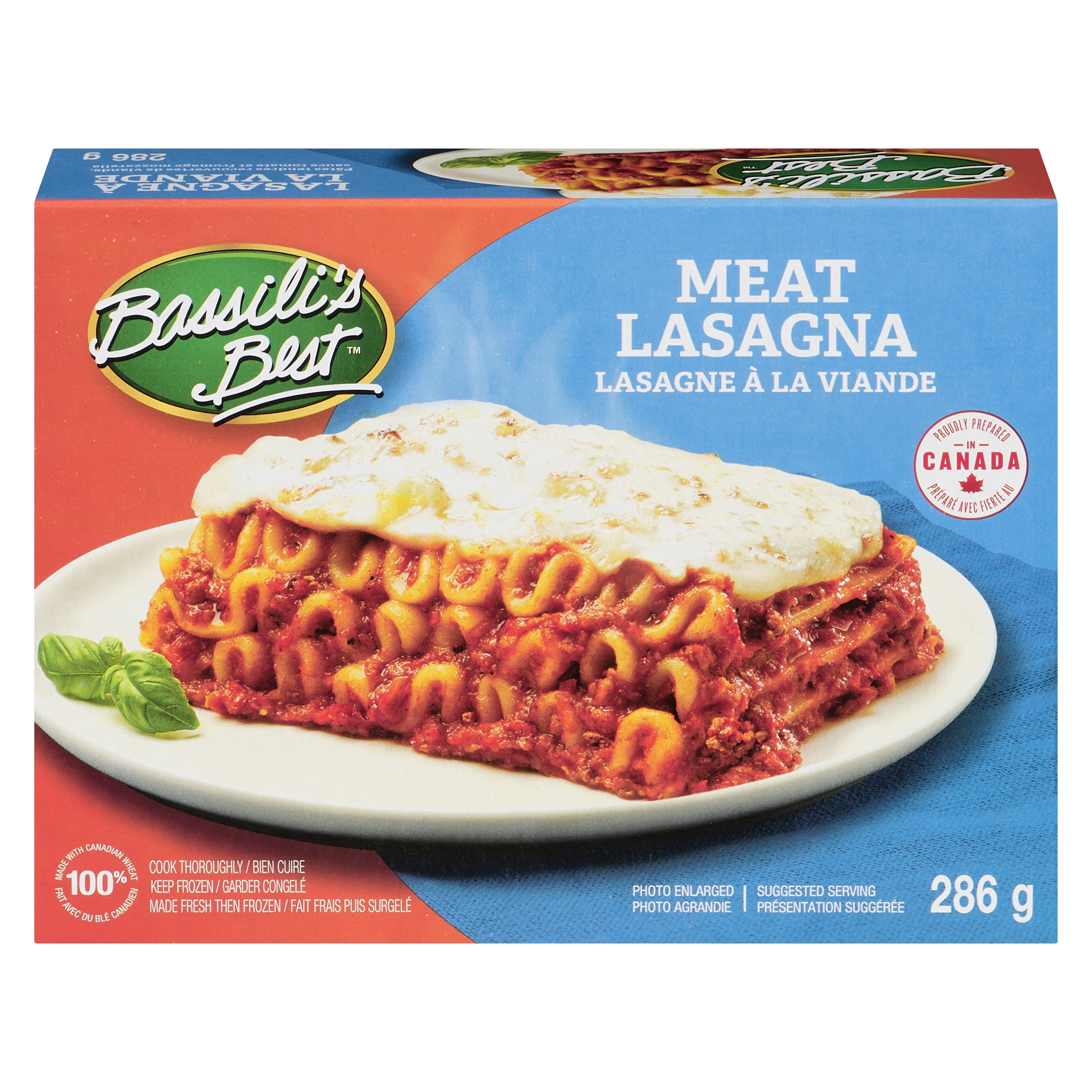 BASSILI'S BEST- MEAT LASAGNA, BASSILI'S BEST MEAT LASAGNA -286G
