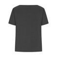 thumbnail image 4 of Timegard T-Shirts à Manches Courtes pour Femmes Col en V Croisé devant T-Shirt Été Décontracté Ample Hauts Blouse, 4 of 6