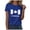 Blue, variant on Yammkia Cotton Shirts for Women Canada Day Shirt Women Canada Flag Patriotic Tshirt Canadian Maple Leaf Graphic Short Sleeve Tee Tops(Orange,S)