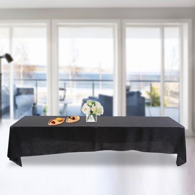 57 X 126in Tablecloth,Rectangle Table Cloth, Washable and Wrinkle Resistant Stretch Rectangular Patio Table Cover, Decorative Fabric Table Cove for Event, Wedding, Banquet, Party