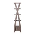 thumbnail image 3 of Furniture of America Stokes Wood 4-Shelf 71-Inch Standard Bookcase in Walnut Oak, 3 of 6