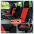 thumbnail image 4 of FH Group Neoprene Waterproof Custom Fit Car Seat Covers for 2022–2024 Dodge RAM 1500 Rear Red, 4 of 5