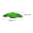thumbnail image 2 of Unique Bargains 25mm Flat Back Round Acrylic Rhinestones, 100 Pack Plastic Circle Gems for Jewelry Making Costume, Green, 2 of 6