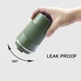 thumbnail image 3 of Vaccum Insulated Stainless Steel Coffee Travel Mug With With Press & Lock Lid - Green, 500ml | Double Walled Thermos Flask With Silicon Grip - Leak Proof Travel Tumbler For Hot & Cold Drinks, 3 of 4