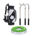 thumbnail image 3 of Domqga Golf Bag Pen Set,Golf Pens Bag with Base,Desktop Golf Pen Set 3 Ballpoint Pens and Mini Bag Zinc Alloy Golf Pen Bag with Base, 3 of 9