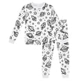 thumbnail image 1 of WEAIXIMIUNG Ensembles de Pyjama de Détente pour Enfants Peints à la Main à Colorier Garçons et Filles Bricolage Dessin Animé Pyjamas Colorables avec Marqueurs Enfants Créatif b3 5-6 Ans, 1 of 5