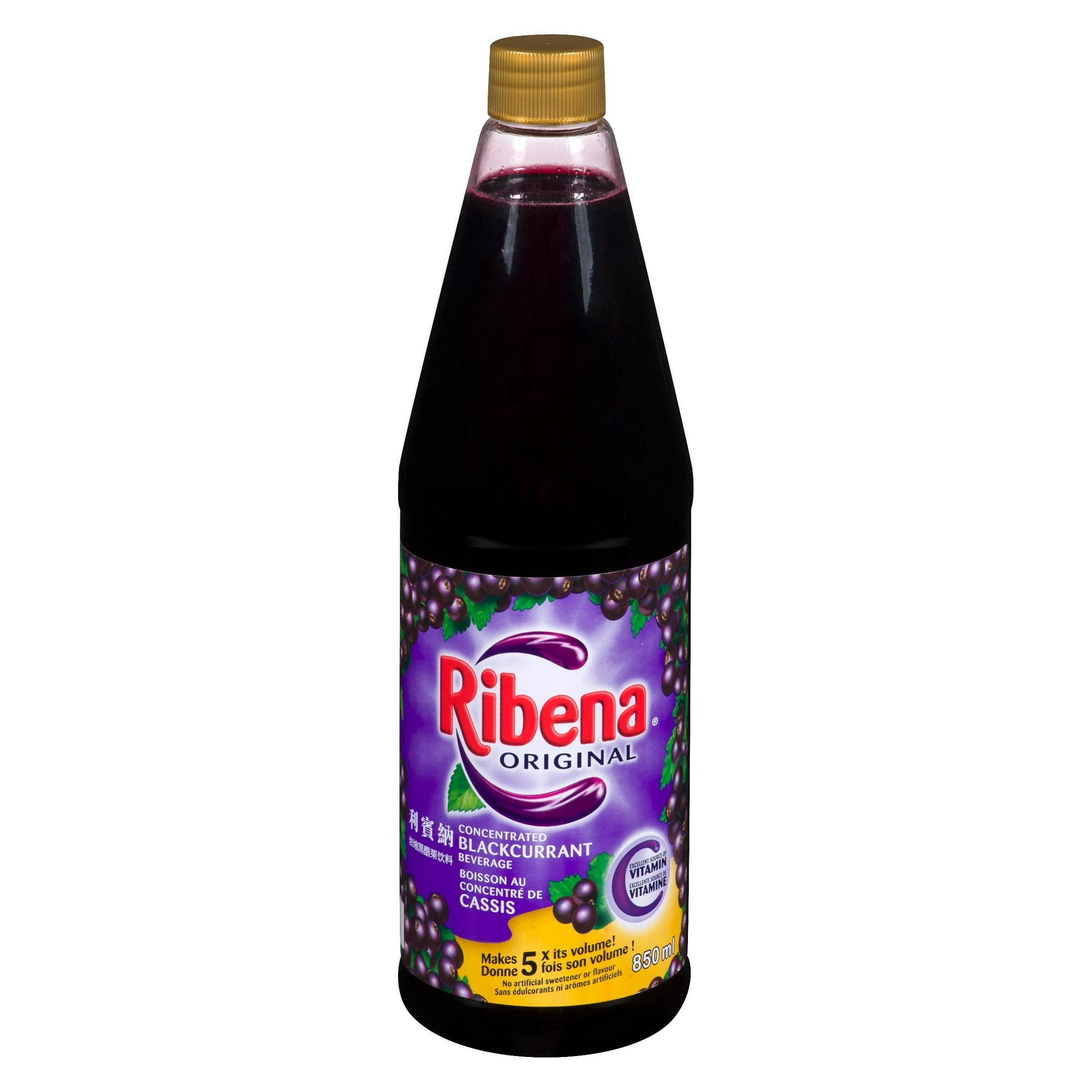Ribena Boisson Originale au Cassis, 850ml Bouteille