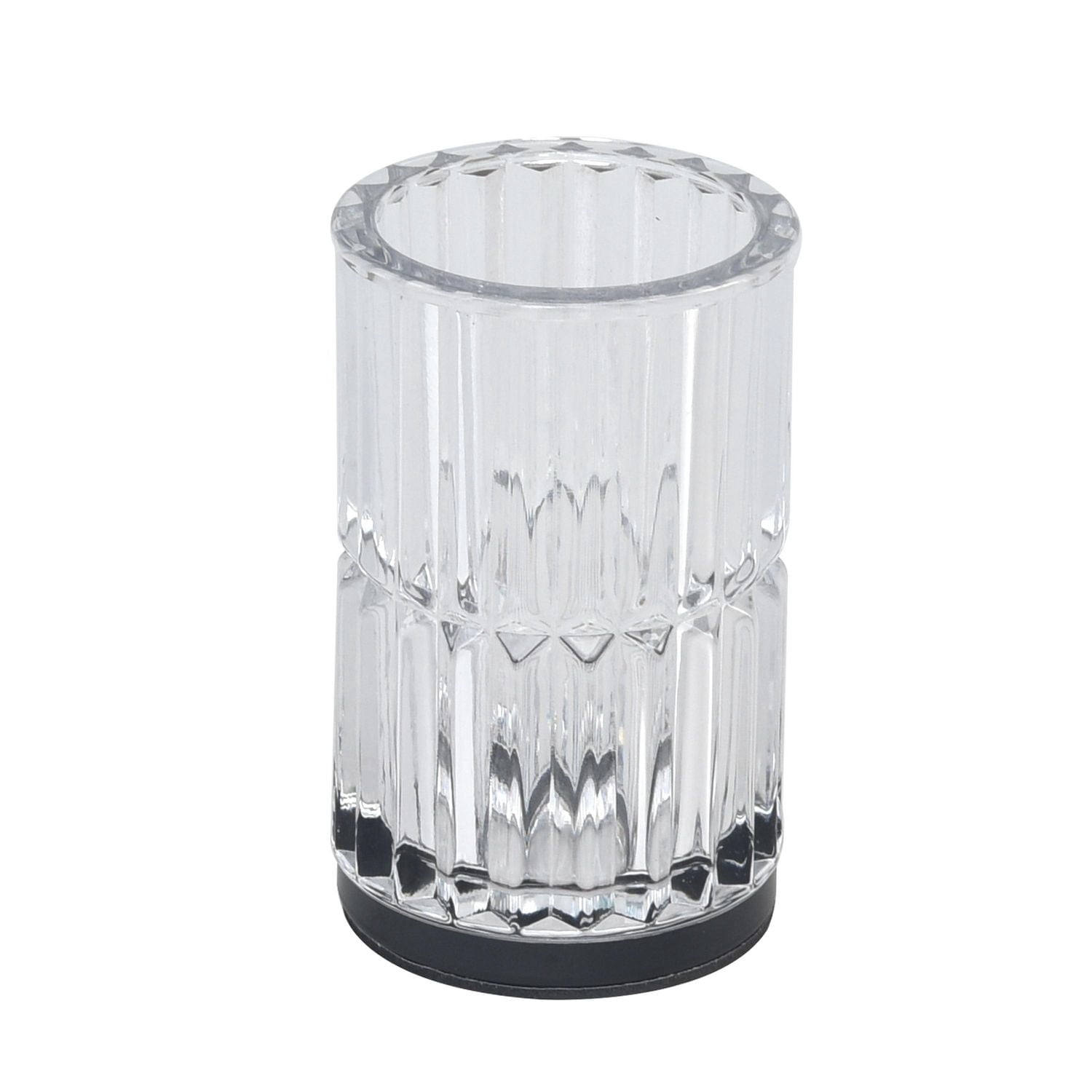 Gobelet en verre avec garniture en métal noir hometrends
