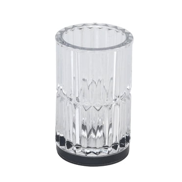 Gobelet en verre avec garniture en métal noir hometrends