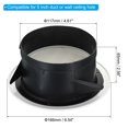 thumbnail image 2 of Unique Bargains 5 Inch Round Air Vent, Ceiling Diffuser Grill Cover ABS Louver Soffit Vent with Screen White, 2 of 5
