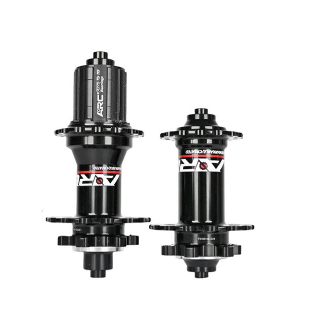Moyeu de Roulement Format Compact Sans Bavures Réduire la Friction Fournitures de Cyclisme Installation Pratique Moyeux Métalliques Alliage d'Aluminium Arbre de Roue 36H/roulement/noir