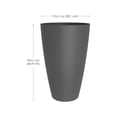 thumbnail image 2 of TierraVerde Madison Smooth Planter Charcoal 24"H, 2 of 5