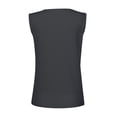 thumbnail image 5 of Timegard Tank Tops for Women Ribbed Deep V-Neck Button Slim Casual Sleeveless Shirts Basic Cami Top, 5 of 5