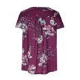thumbnail image 3 of Chemisiers à Manches Courtes pour Femmes Femmes Mode Imprimé Décontracté Col en V T-Shirt Ample à Manches Courtes Chemisier Hauts Femmes Hauts à Manches Courtes Femmes Chemisier à Manches Courtes Hauts à Manches Courtes pour Femmes, 3 of 6