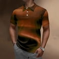 thumbnail image 2 of BOBOGOJP Polos à Manches Courtes pour Hommes avec Col, Évacuation de l'Humidité, Polo de Performance à Séchage Rapide, Polo Décontracté à Manches Courtes pour Hommes (Orange,G), 2 of 4