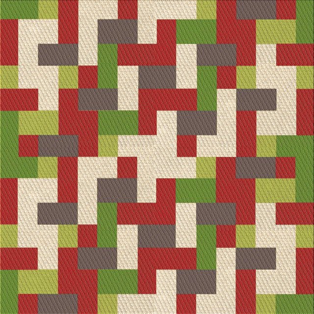 Ahgly Company Machine Washable Indoor Square Transitional Ginger Brown Green Area Rugs, 6' Square