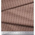 thumbnail image 3 of Soimoi Satin Silk Fabric Ogee Small Fabric Prints by Yard 42 Inch Wide, 3 of 3