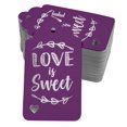 thumbnail image 1 of Inkdotpot 100 Pack Real Silver Foil Paper Tags Love Is Sweet Wedding Favor Hang Tag, 1 of 6