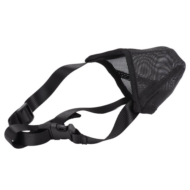 Muselière de Chien en Maille Souple, Protection Anti-Appât, Bretelles Réglables, Respirant, Non Glissant