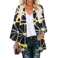 thumbnail image 1 of Nouveaux Hauts pour Femmes 2023 Mode Col Rond Grande Taille T-Shirt à Manches Longues Blouse Imprimée Automne Chandail en Molleton à Manches Longues pour Femmes, 1 of 5