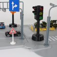 thumbnail image 3 of Traffic Lights Model with Sound Lights Sand Table Street DIY Construction Kids Black, 3 of 8