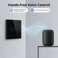 thumbnail image 4 of 3-Way Smart Switch Wall Light Touch Control, Compatible with Alexa Google Assistant, WiFi Bluetooth 433MHz RF, Black, 4 of 5