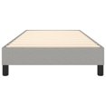 thumbnail image 3 of vidaXL Bed Frame Light Grey 100x203 cm Twin XL Fabric, 3 of 5