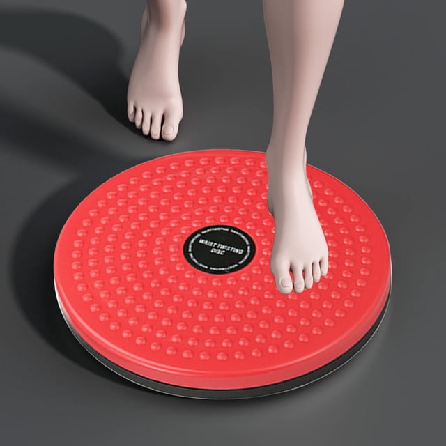 Meitianfacai Waist Twisting Disc Entraînement Physique Equipment for Core Workout Battery-Free Mechanical Self-Control Home Exercise Device with Anti-Slip Surface (Red)