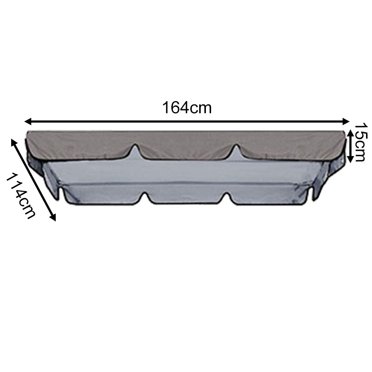 Ensemble de Housses Imperméables pour Auvent de Balançoire d'Extérieur de Remplacement pour Jardin Cour A
