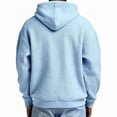 thumbnail image 5 of Yuyuzo Mens Hoodies Quarter Zip Drawstring Long Sleeve Shirts Casual Textured Loose Sweatshirts Pullover with Pockets, 5 of 5