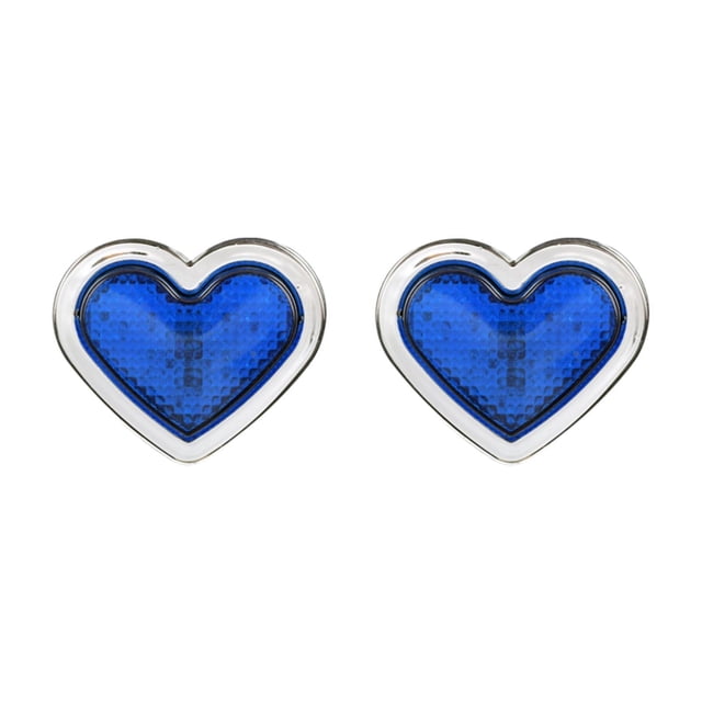 S SERENABLE 2Pcs Generic Heart Shaped Side Markers Lights 24V Taillight LED Light Blue