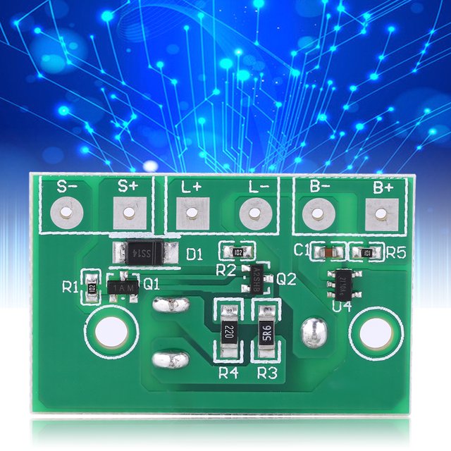 Solar Lamp Circuit Board, Clear Connection Solar Lamp Controller Module, With Switch For 3.7V Li Battery Garden