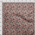 thumbnail image 4 of oneOone Cotton Poplin Rust Brown Fabric Abstract Floral Sewing Craft Projects Fabric Prints By Yard 42 Inch Wide-2rb, 4 of 5