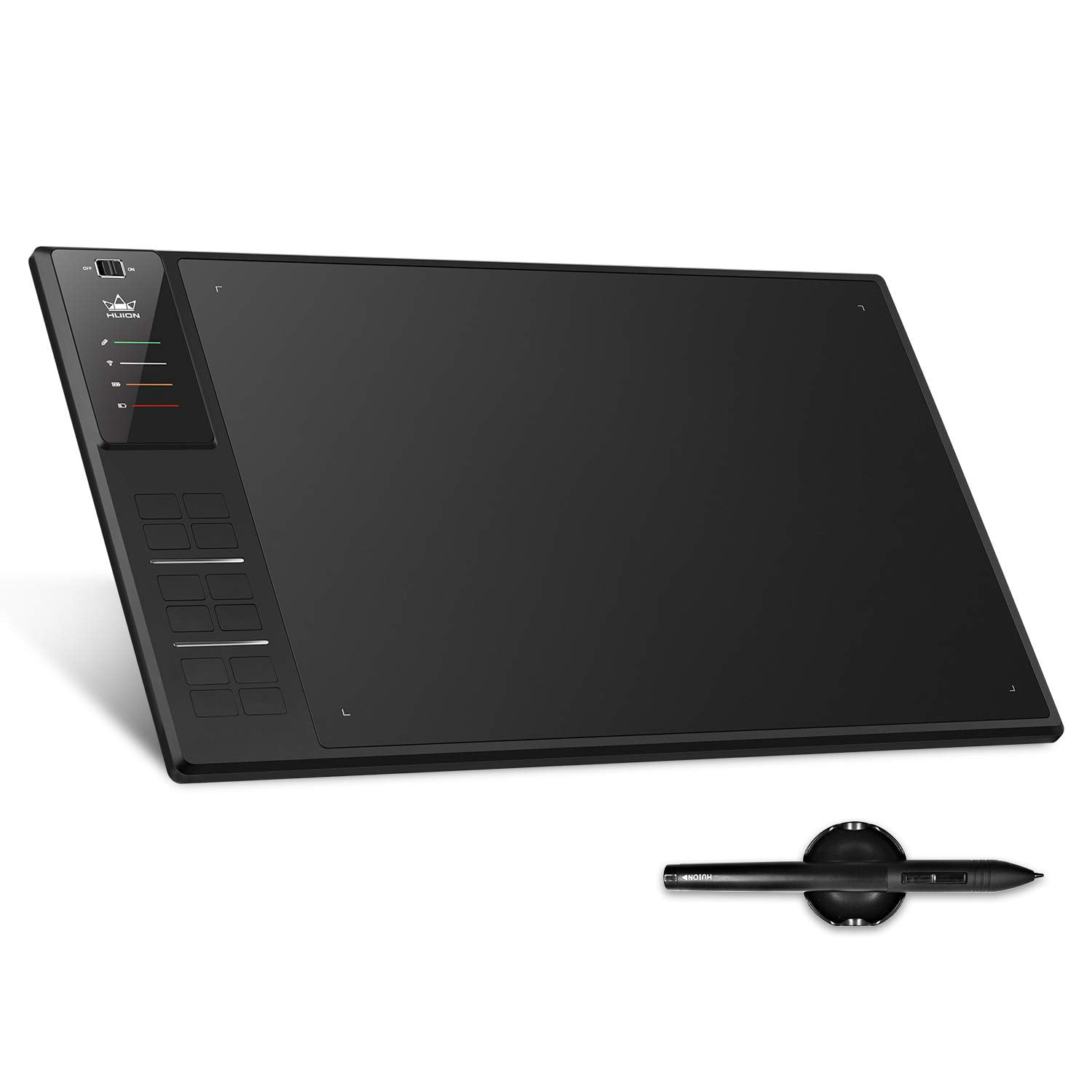 Huion WH1409 Wireless Graphic Drawing Tablet 8192 Pen Pressure 12 Press Keys