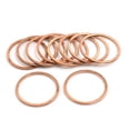 thumbnail image 2 of Unique Bargains 10 Pcs Rondelles en Cuivre Diamètre Intérieur 25mm Joints Plats, 2 of 3