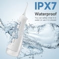 thumbnail image 3 of KIDSCOTER 300ML Water Flosser, 5 Modes 5 Tips,Detachable Tank, IPX7 Waterproof, White, 3 of 8