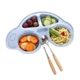 thumbnail image 3 of Baby Toddler Divided Plates Durable Cartoon Dinner Plate Non Kids Tray, 3 of 3