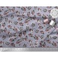 thumbnail image 2 of Soimoi Poly Georgette Fabric Stripe & Floral Artistic Print Sewing Fabric Yard 52 Inch Wide, 2 of 3