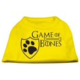 thumbnail image 1 of Game Of Bones Screen Print Dog Shirt Yellow Xs (8), 1 of 1